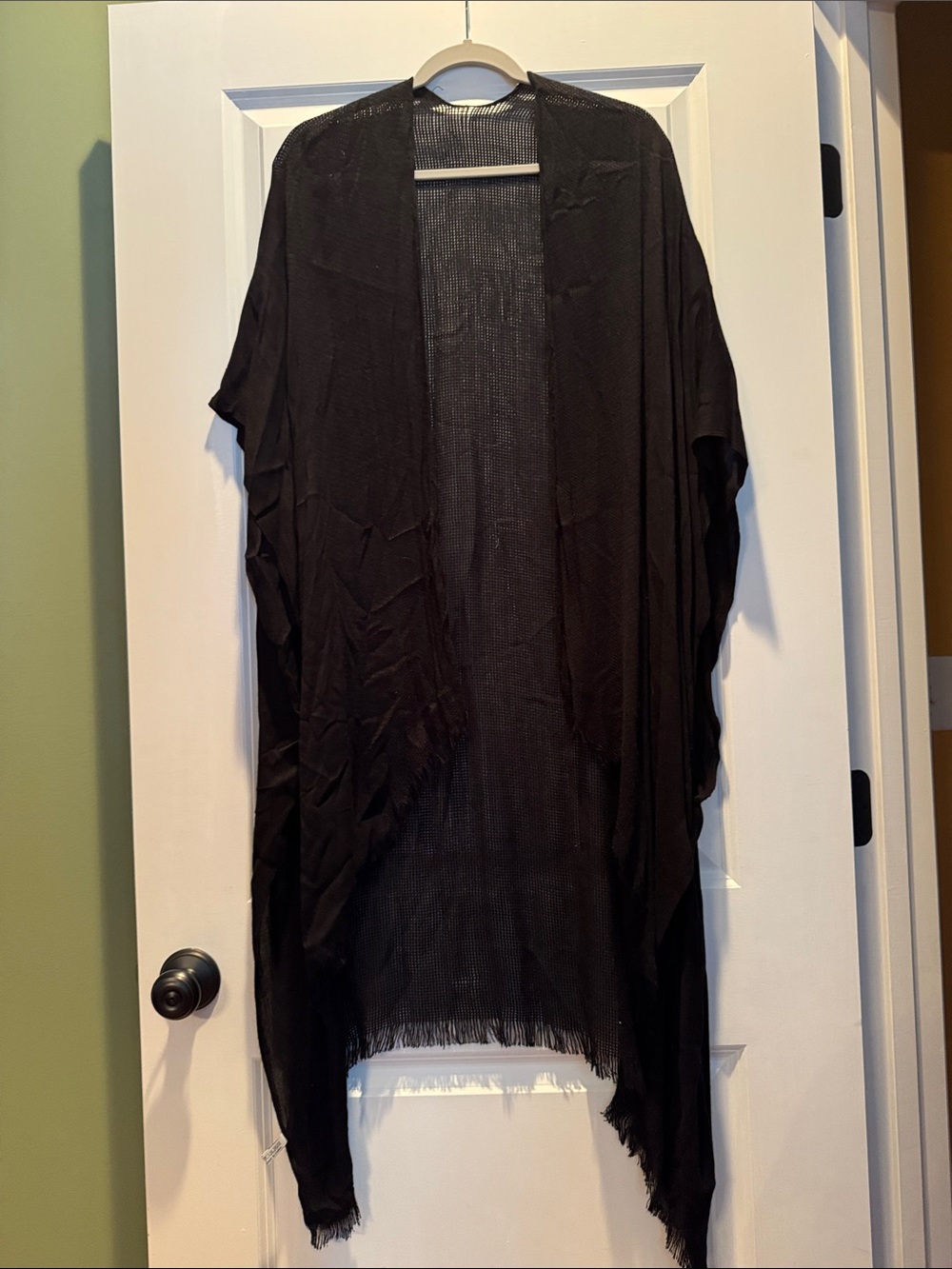 Black Women's Lightweight Open Cardigan Jacket
